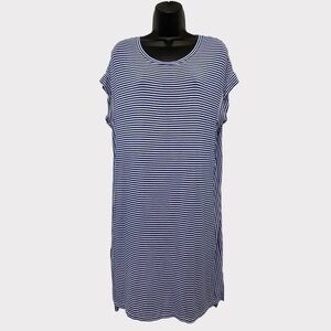 Tommy Bahama Blue & White Striped Short Sleeve Dress Size XS